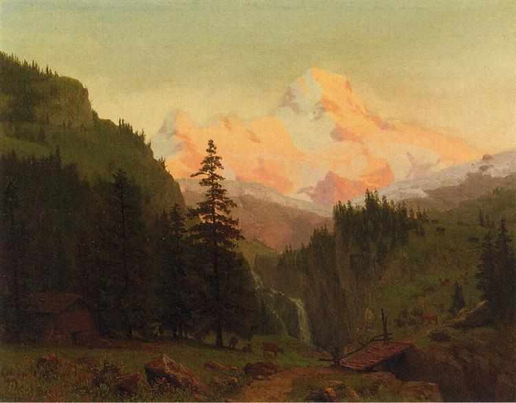 Albert Bierstadt Painting Landscape